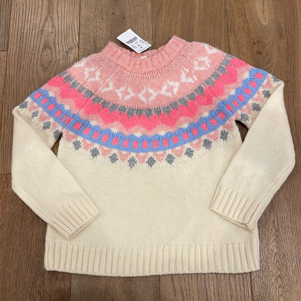 Crewcuts Festive Fair Isle Sweater - S - NWT